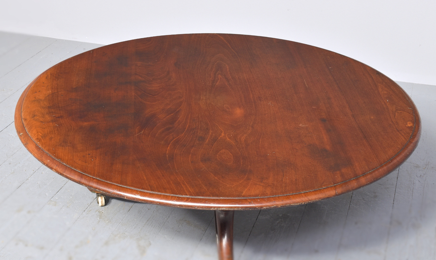 Antique Large Victorian Circular Low/Coffee Table  