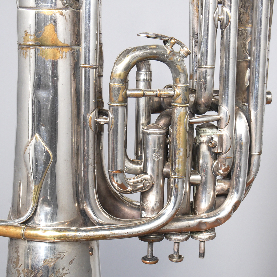Antique Antique EPNS Trumpet Converted into a Lamp
