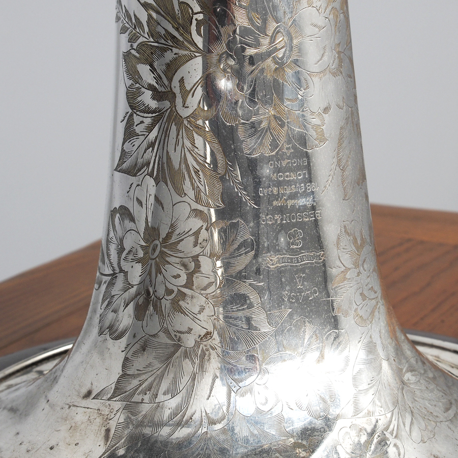 Antique Antique EPNS Trumpet Converted into a Lamp