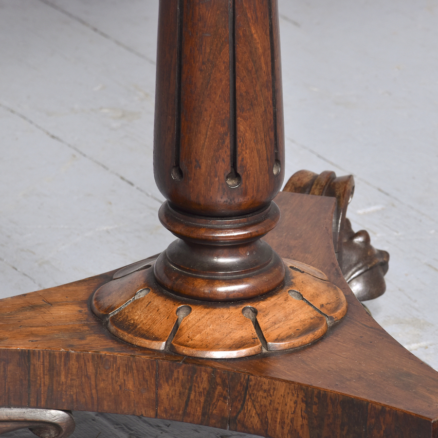 Antique Pair of George IV Circular Rosewood Occasional Tables.