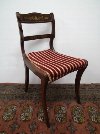 Antique Set of 12 Scottish Regency Rosewood Dining Chairs