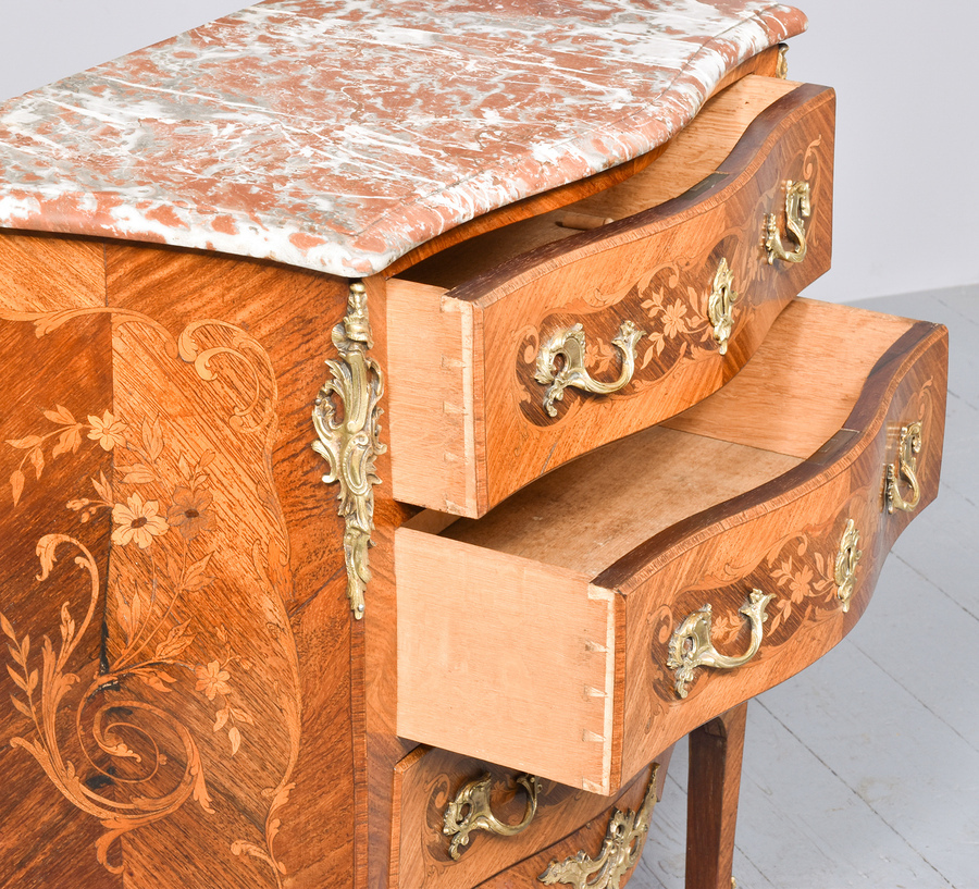 Antique French Marble Topped Commode