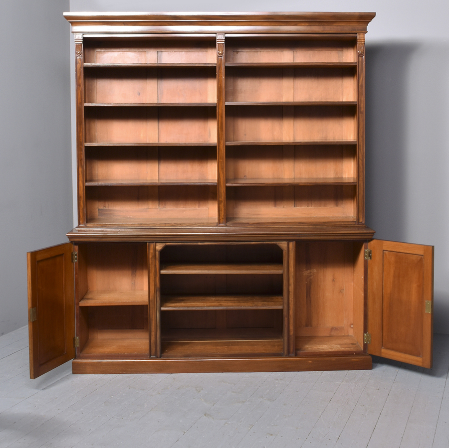 Antique Stunning Quality Victorian Mahogany Open Bookcase
