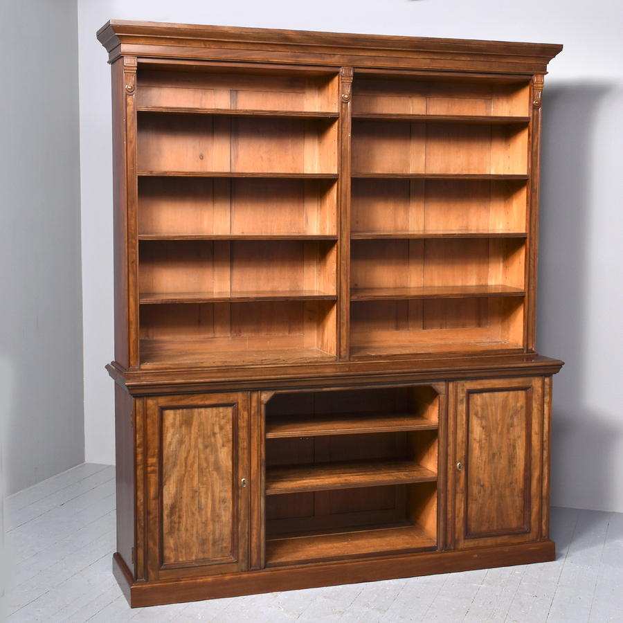 Antique Stunning Quality Victorian Mahogany Open Bookcase