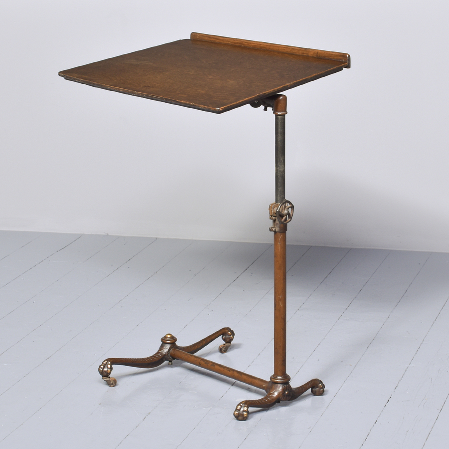Antique Adjustable Reading table by the “Toate Company”