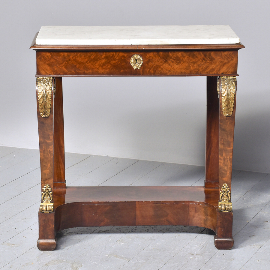 Antique Antique French Mahogany Console Table
