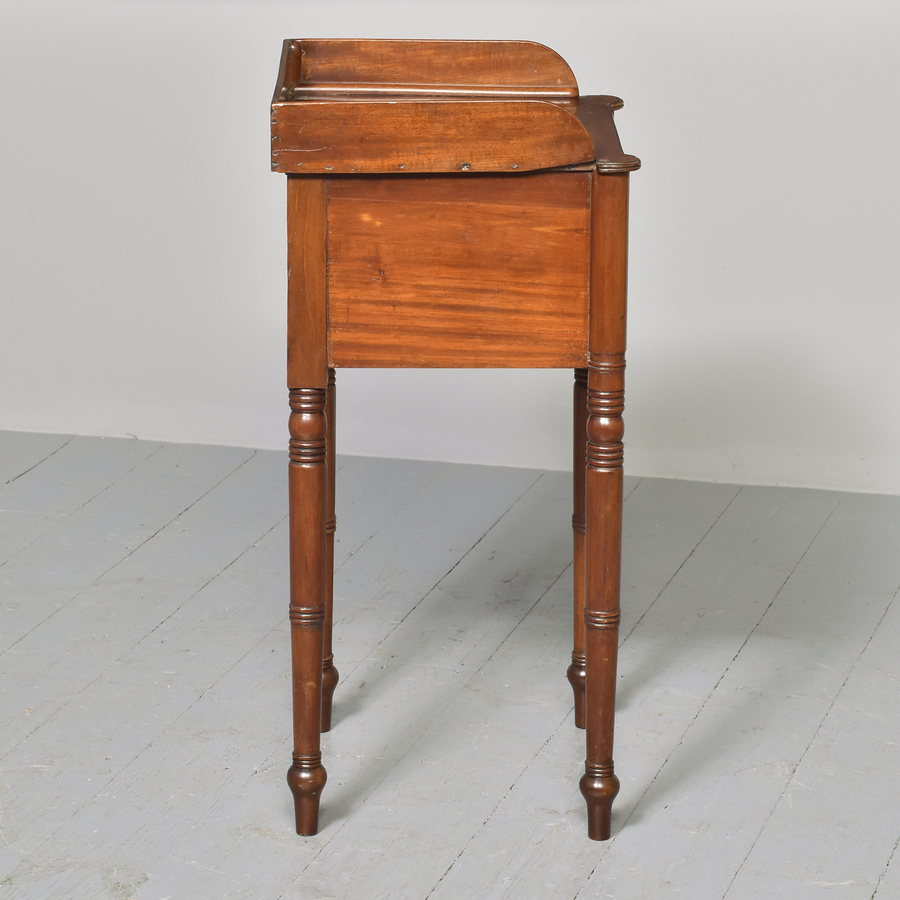 Antique George IV Mahogany Inlaid Bedside Cabinet