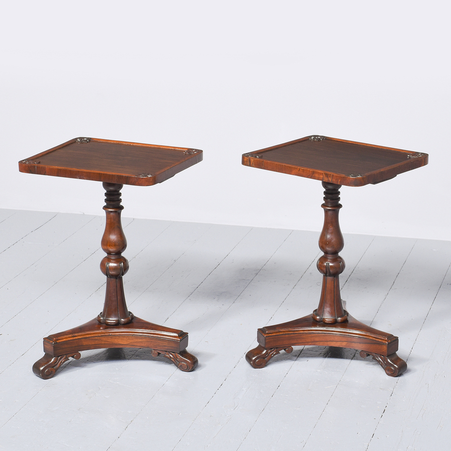 Antique Quality Pair of George IV Rosewood Occasional Tables