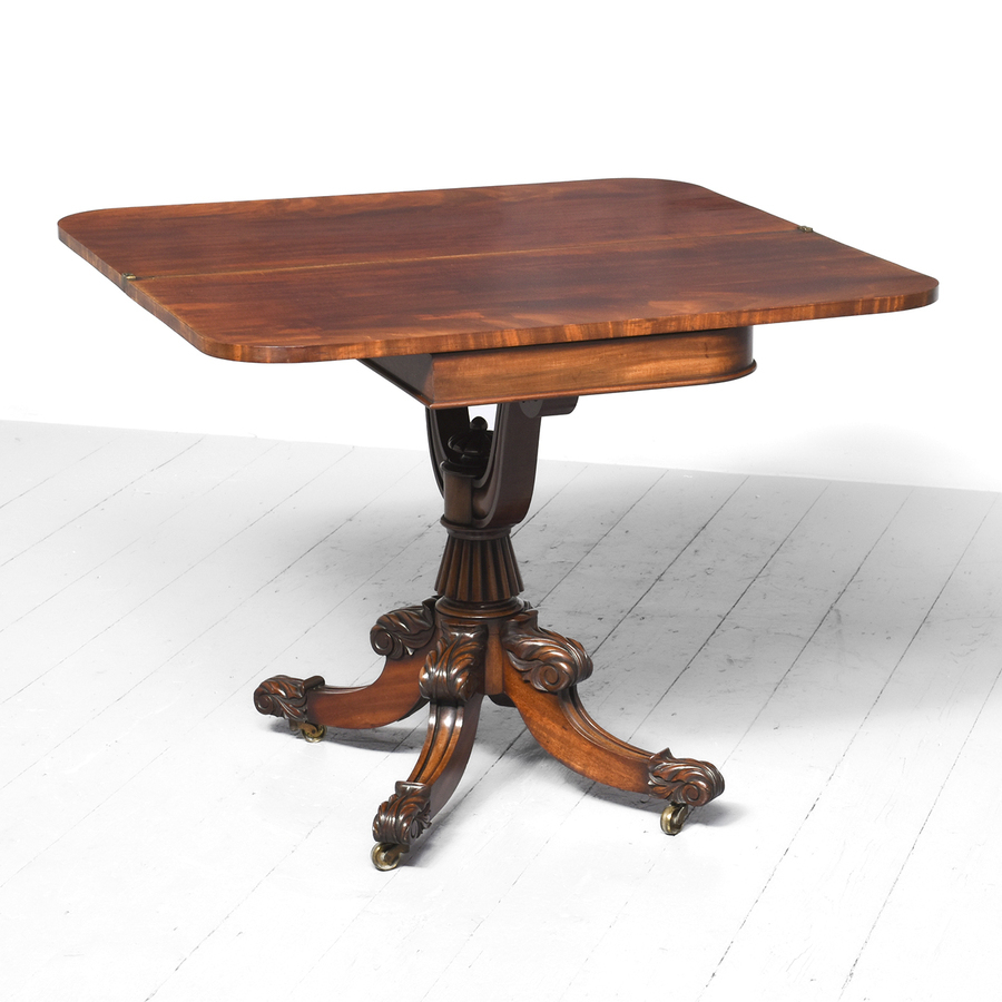 Antique George IV Mahogany Tea Table