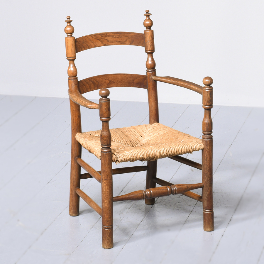 Stylish Oak Art-Nouveau Child’s Chair