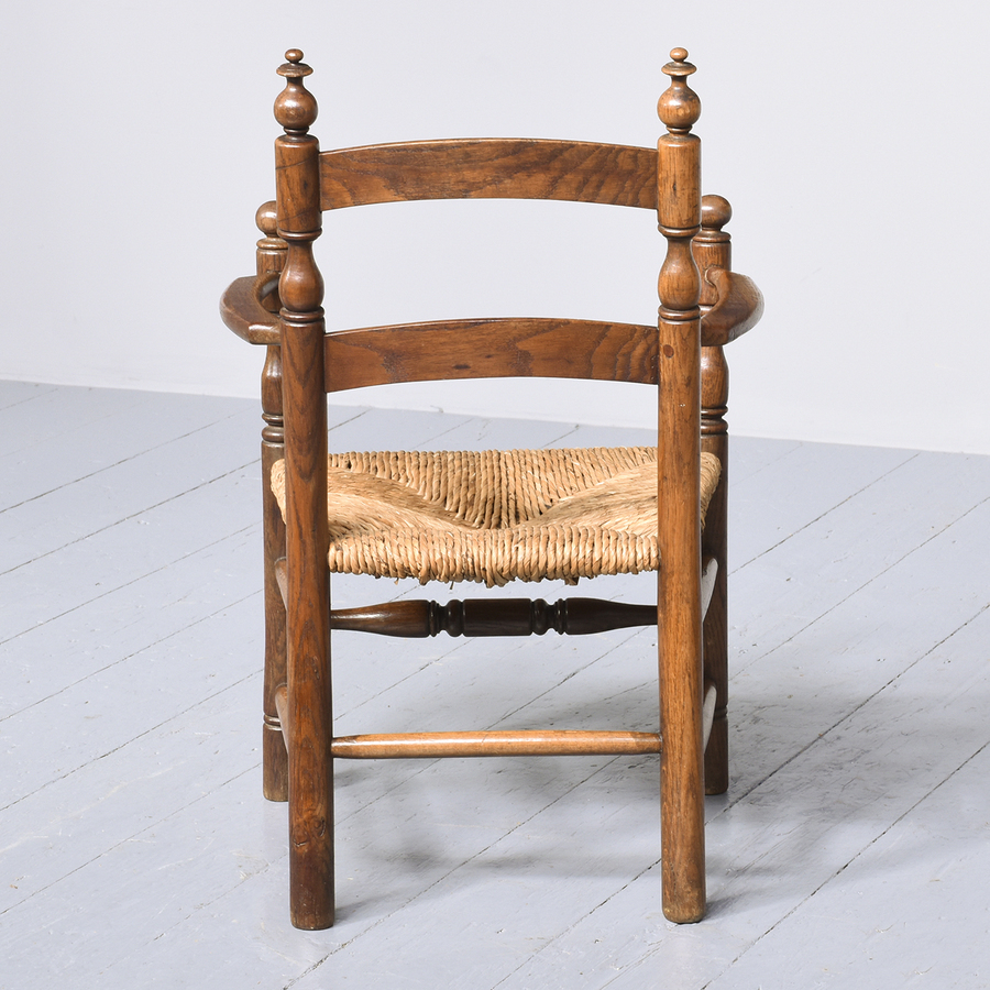 Antique Stylish Oak Art-Nouveau Child’s Chair