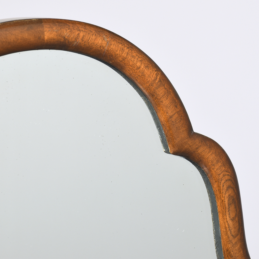 Antique Queen Anne Style Walnut Cheval Mirror