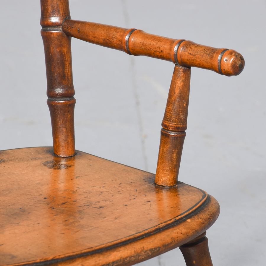 Antique Late Victorian Apprentice Piece Armchair