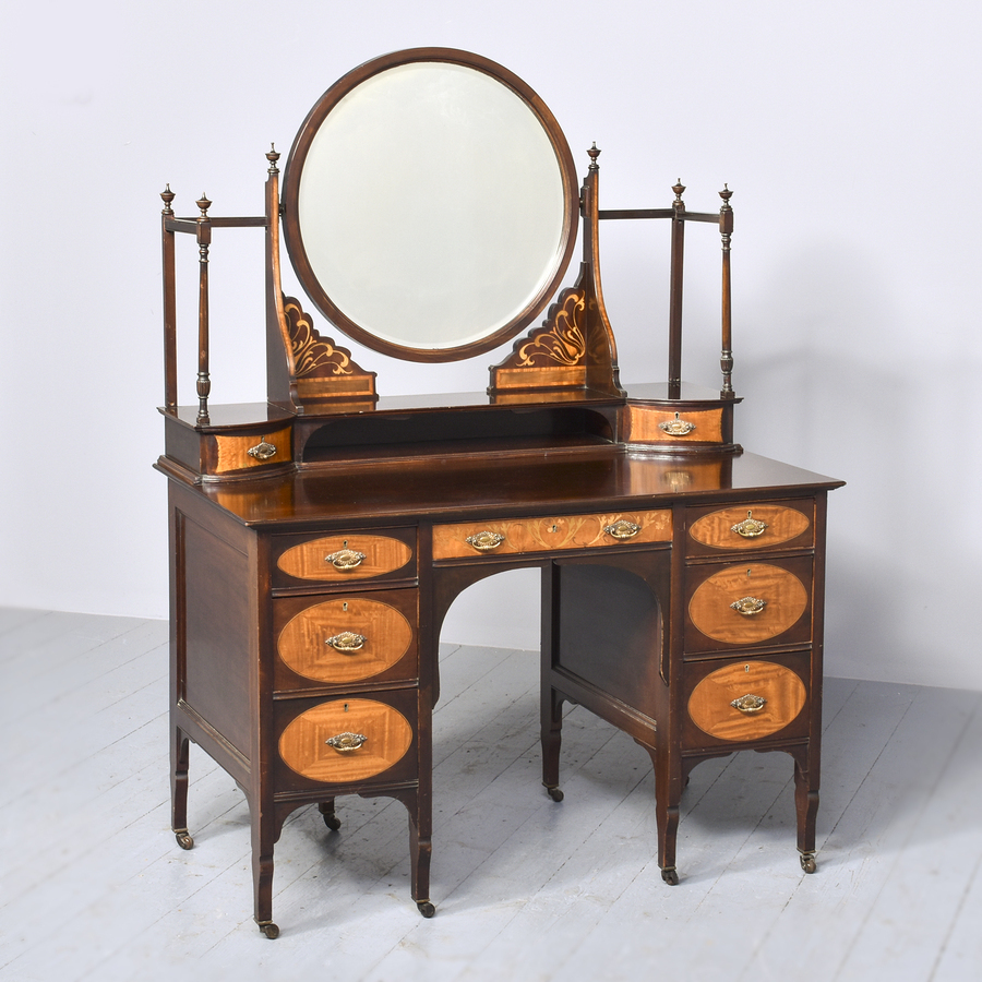 Sheraton Style Inlaid Dressing Table