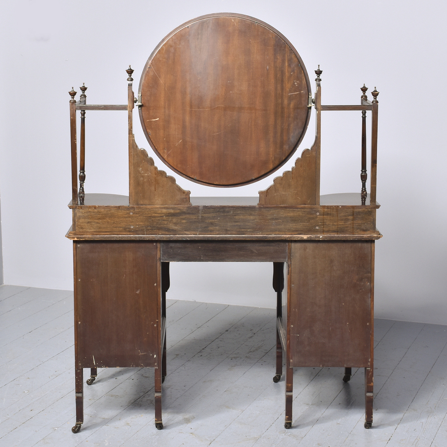 Antique Sheraton Style Inlaid Dressing Table