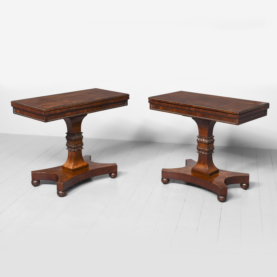 Pair of William Trotter Card Tables