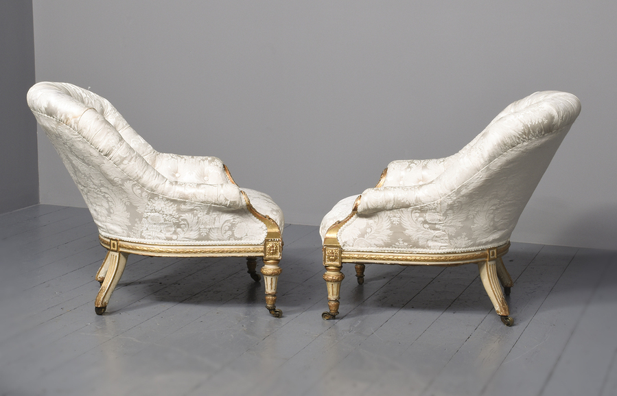 Antique Pair of Napoleon III Arm Chairs