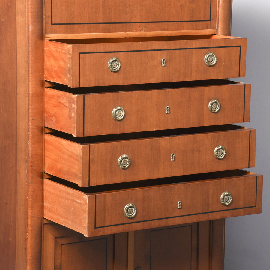 Antique Stylish Biedermeier Style Swedish Mahogany Chest/Cabinet