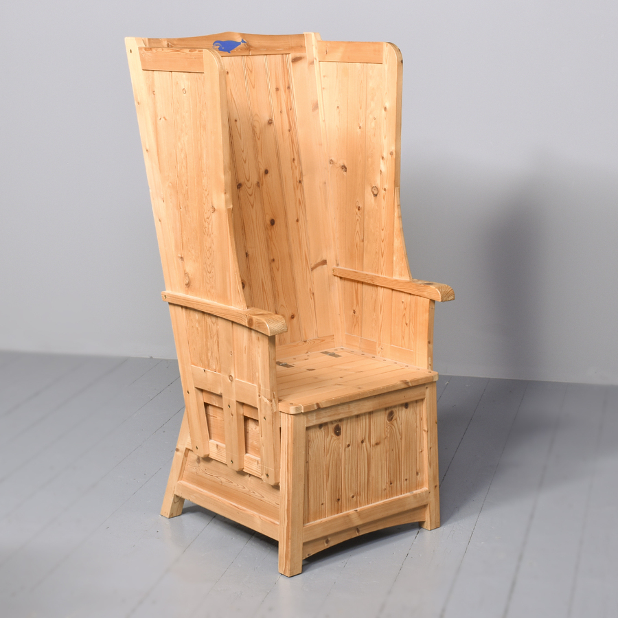 Antique Pitch Pine Orkney/Shetland Chair