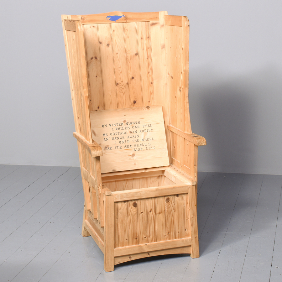 Antique Pitch Pine Orkney/Shetland Chair
