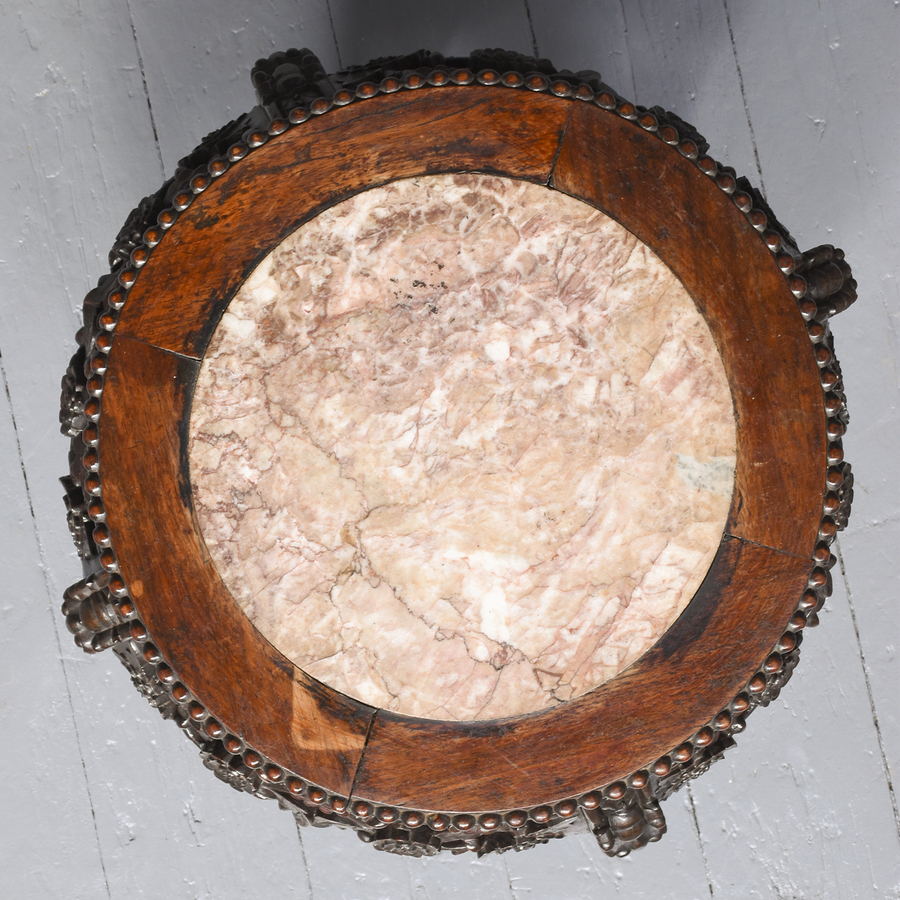 Antique Chinese Marble Top Table