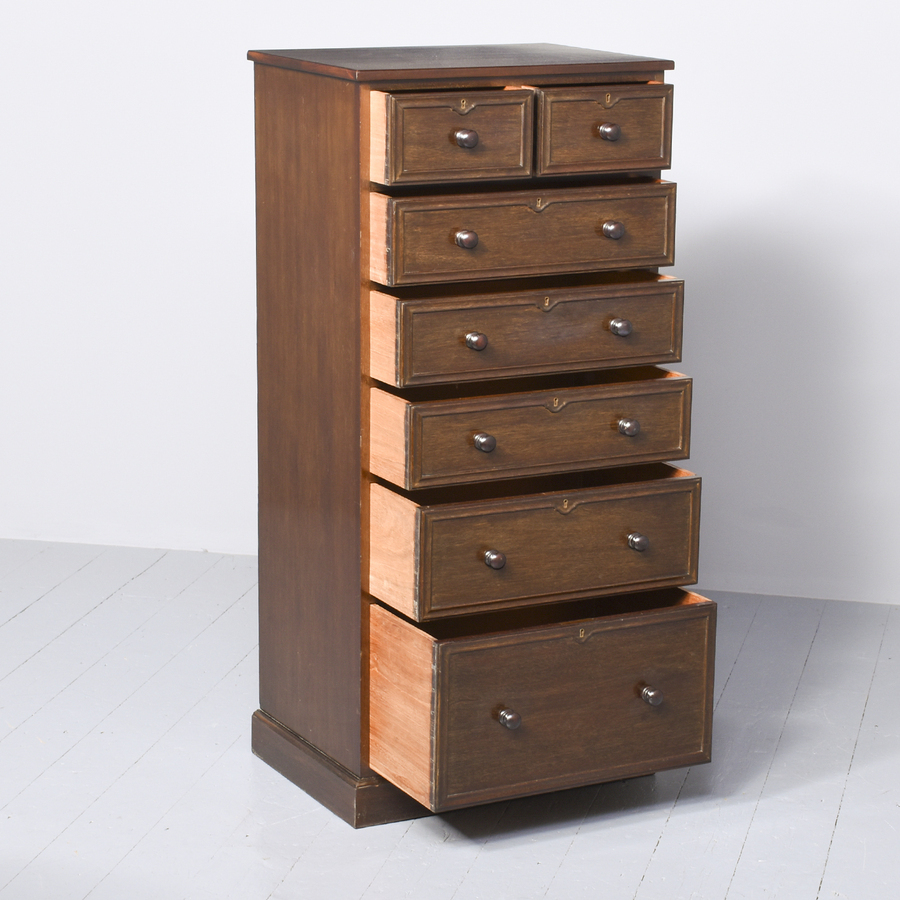 Antique Tall, Narrow Chest of Drawers