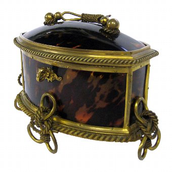 Antique French Tortoiseshell Casket | ANTIQUES.CO.UK