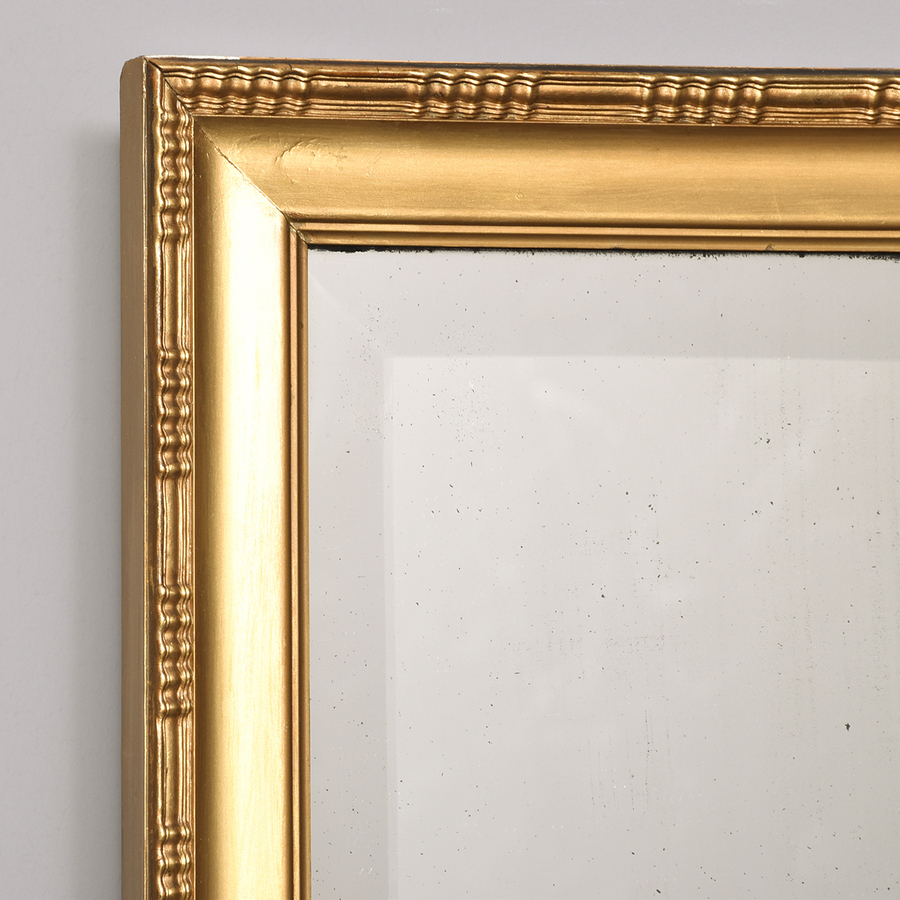 Antique Rectangular Shaped Gilt Framed Mirror