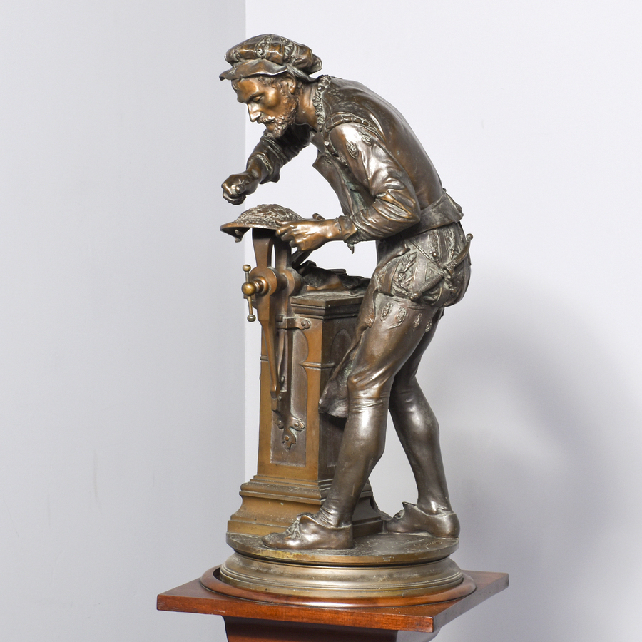 Antique ‘A Gaudez’ Bronze Stature