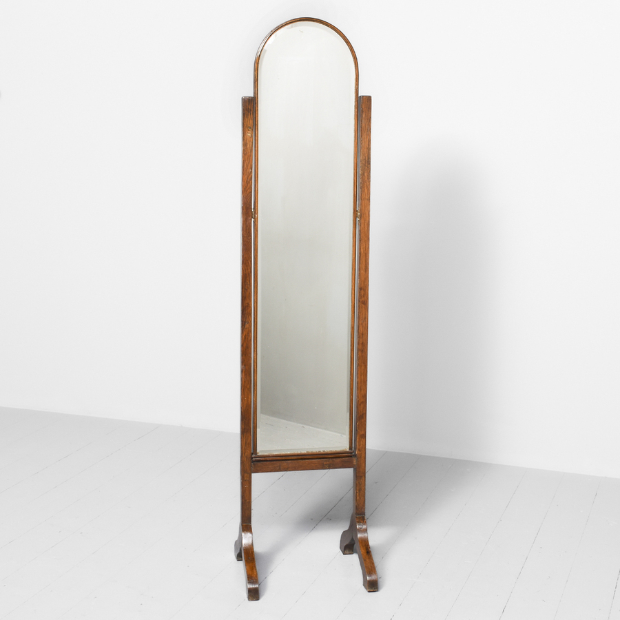 Antique Art Deco Cheval Mirror