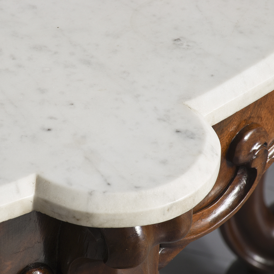 Antique Pair of Marble topped Console Tables