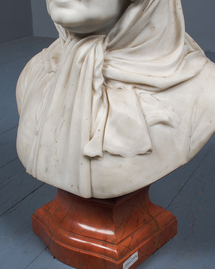 Antique Marble Bust of a Lady