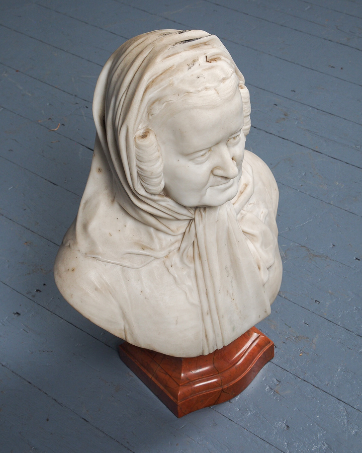 Antique Marble Bust of a Lady