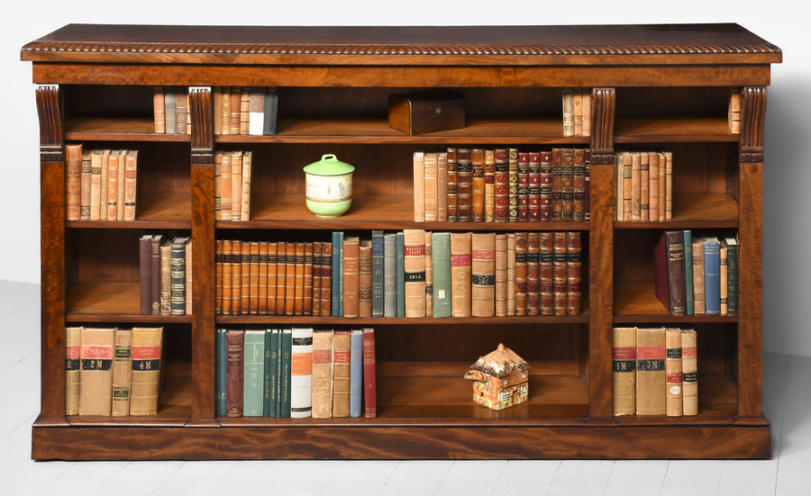 Antique Open Bookcase in the Manner of James Mein of Kelso