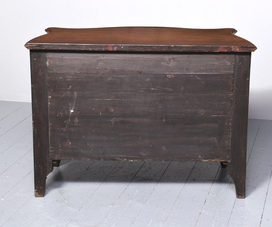 Antique Rare George III Serpentine Fronted Mahogany Commode