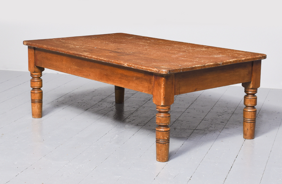 Antique Large Rustic Coffee Table