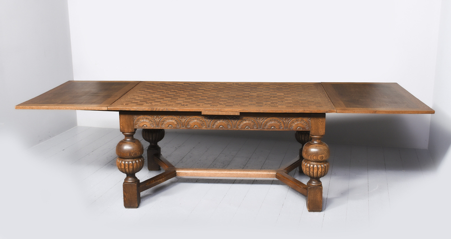 Antique  Jacobean Style Dining Table