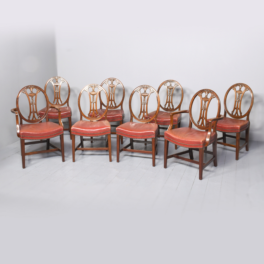 Exhibition Quality Adam Style Dining Chairs (8)