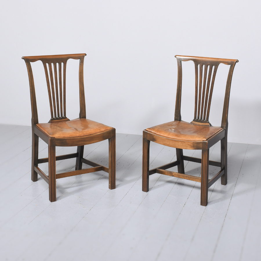 Antique Set of 8 Georgian Style Dining Chairs