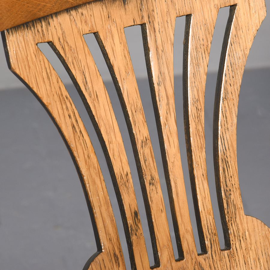 Antique Oak Swivel Desk Chair