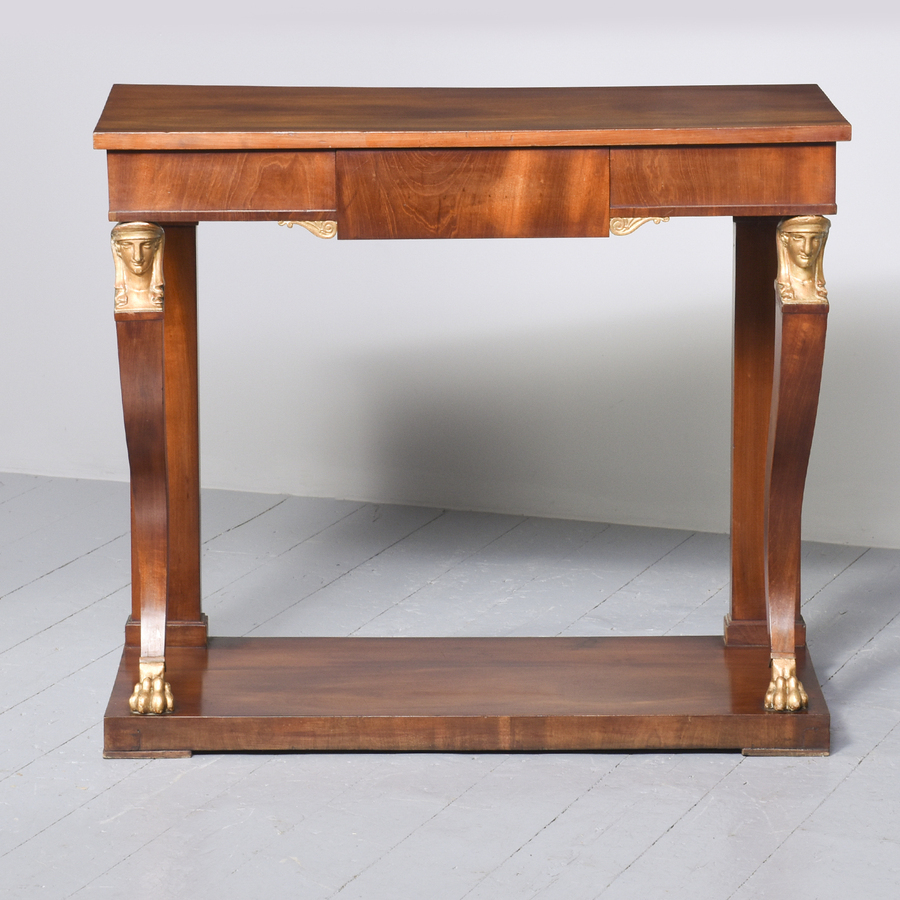 Antique French Mahogany Louis Philippe Pier Table