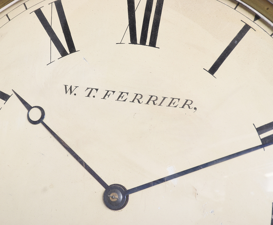 Antique George IV Rosewood Drop Dial Regulator Wall Clock