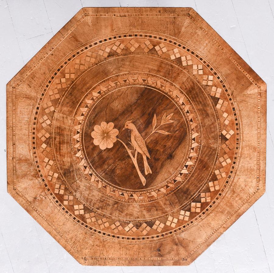Antique Italian Sorrento Inlaid Table