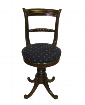 Antique :SALE: Regency Revolving Music Chair