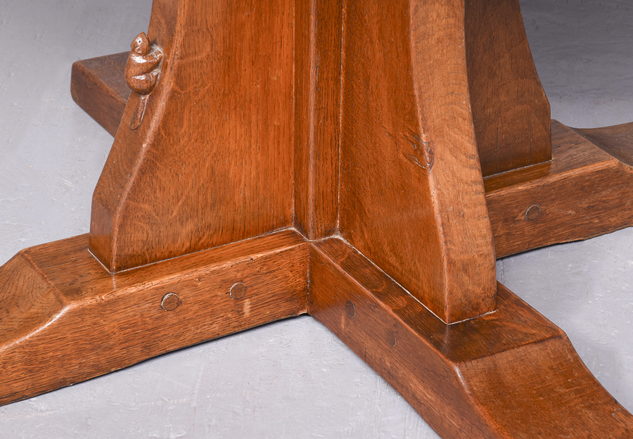 Antique Circular Oak (Colin Almack) Beaverman Dining Table