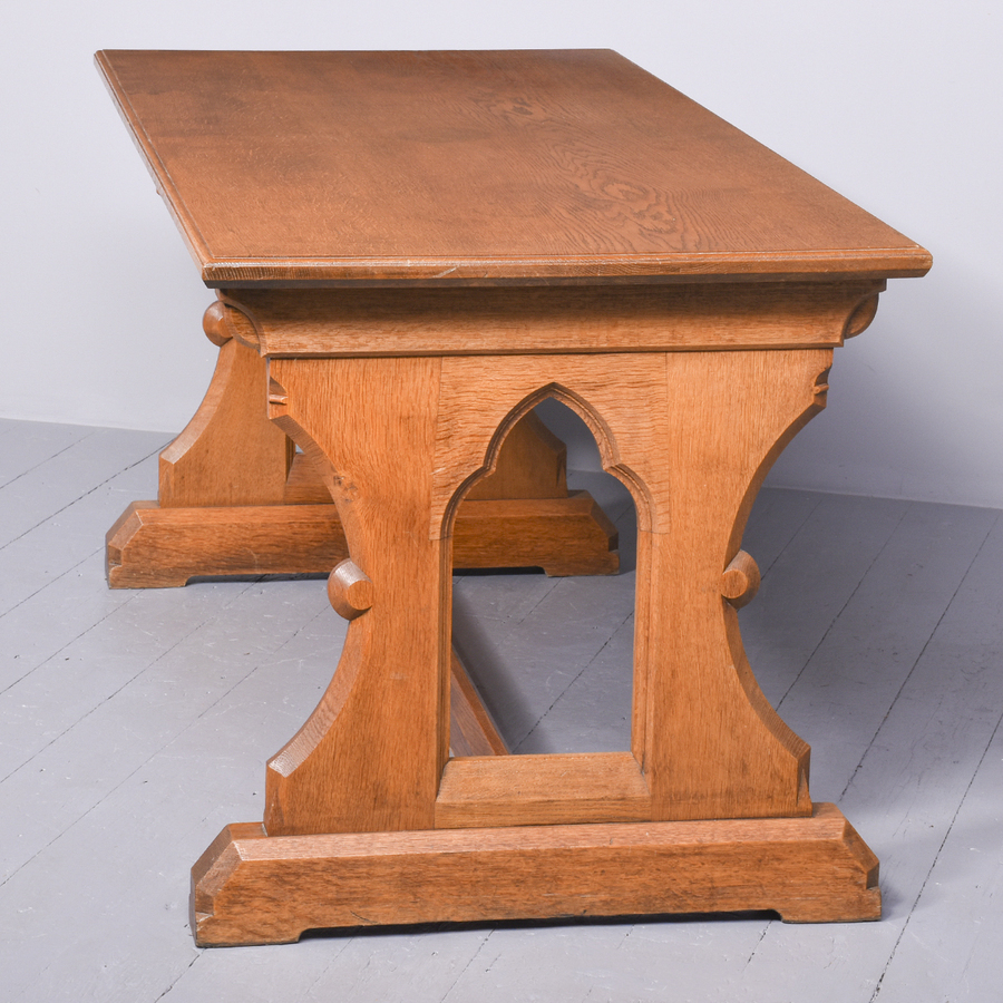 Antique Oak Refectory Table Designed by Sir Robert Lorimer