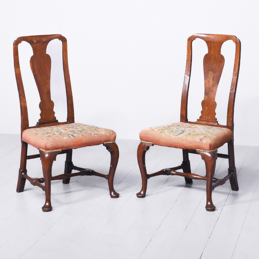 Pair of George II Mahogany Side Chairs