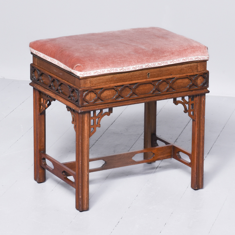 Chippendale Style Piano Stool