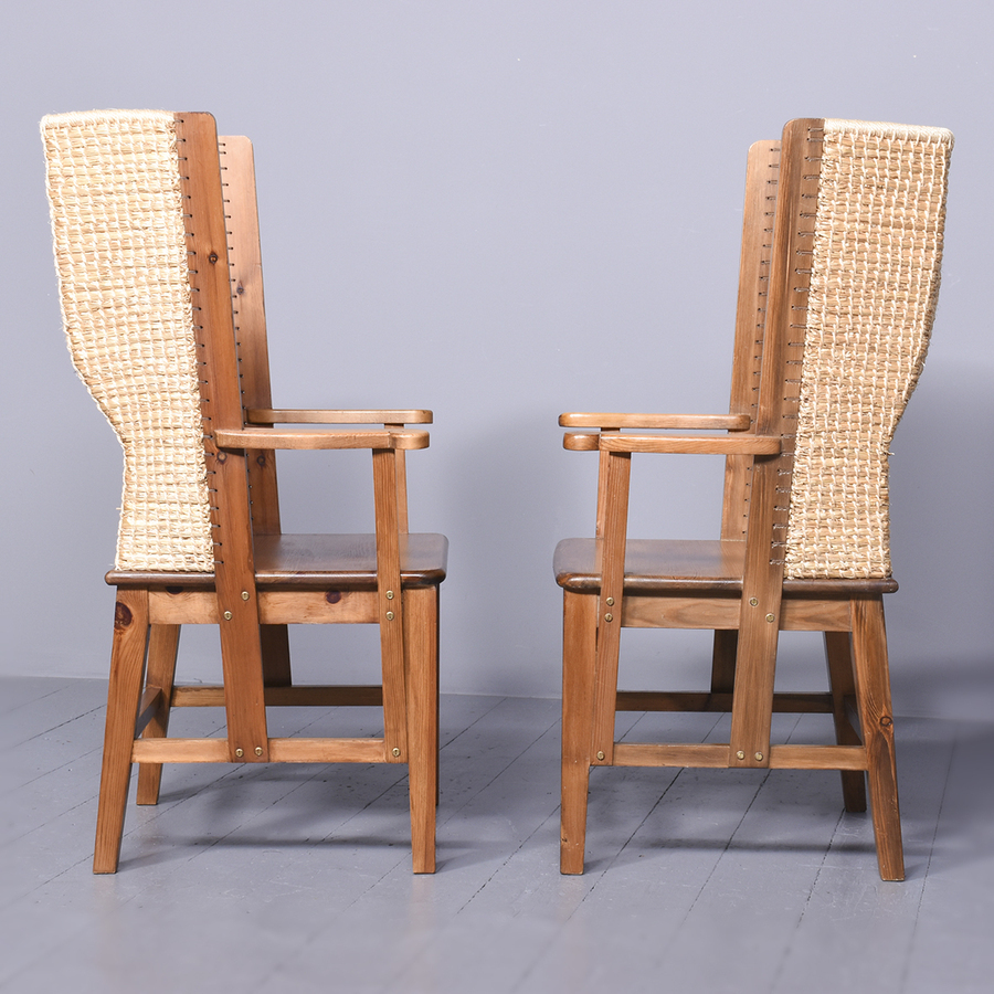 Antique Rare Pair of Large Orkney Chairs