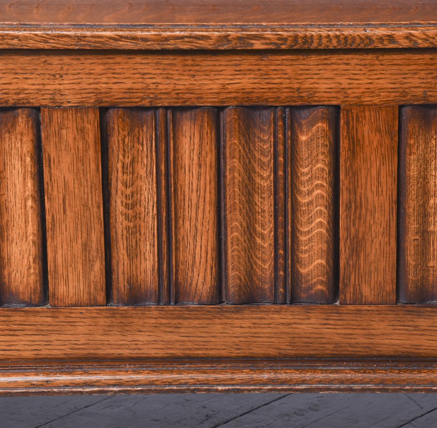 Antique Jacobean Style Oak Hall Bench